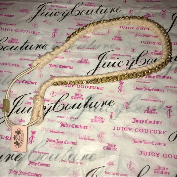 JUICY COUTURE HIPPIE-BOHO CRYSTAL➕BEADED HEADBAND - Picture 6 of 8